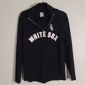 Victoria's Secret PINK black and white White Sox sweat shirt size medium